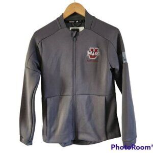 Adidas Gray Softball U Mass University College Womens Jacket Size Small